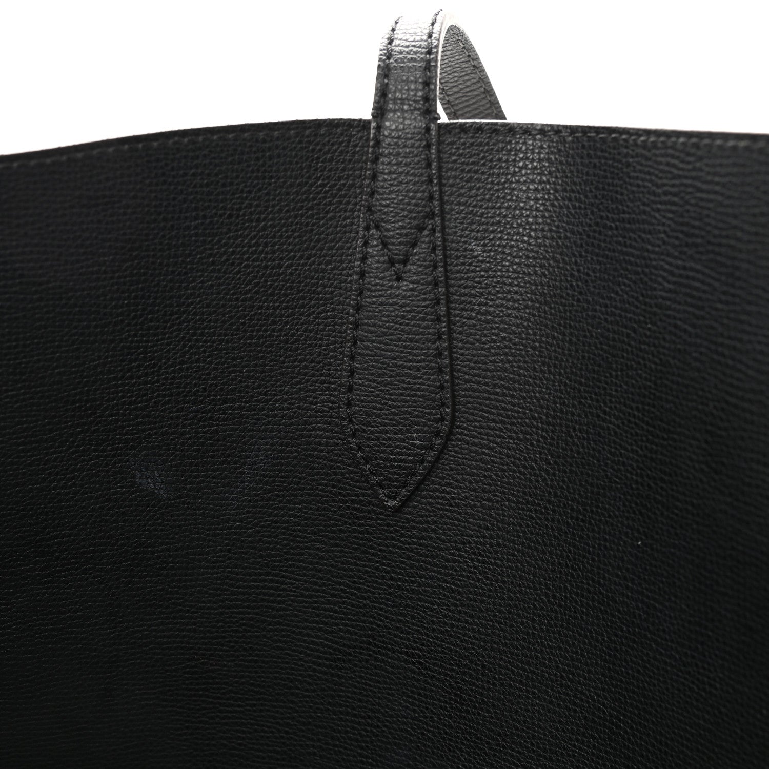 Burberry Grainy Calfskin Haymarket Check Medium Reversible Tote Black 12 of 16