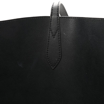 Burberry Grainy Calfskin Haymarket Check Medium Reversible Tote Black 12 of 16
