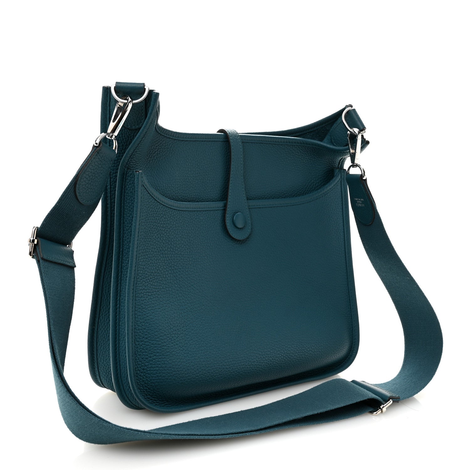 Hermes Taurillon Clemence Evelyne III PM Vert Bosphore 3 of 10