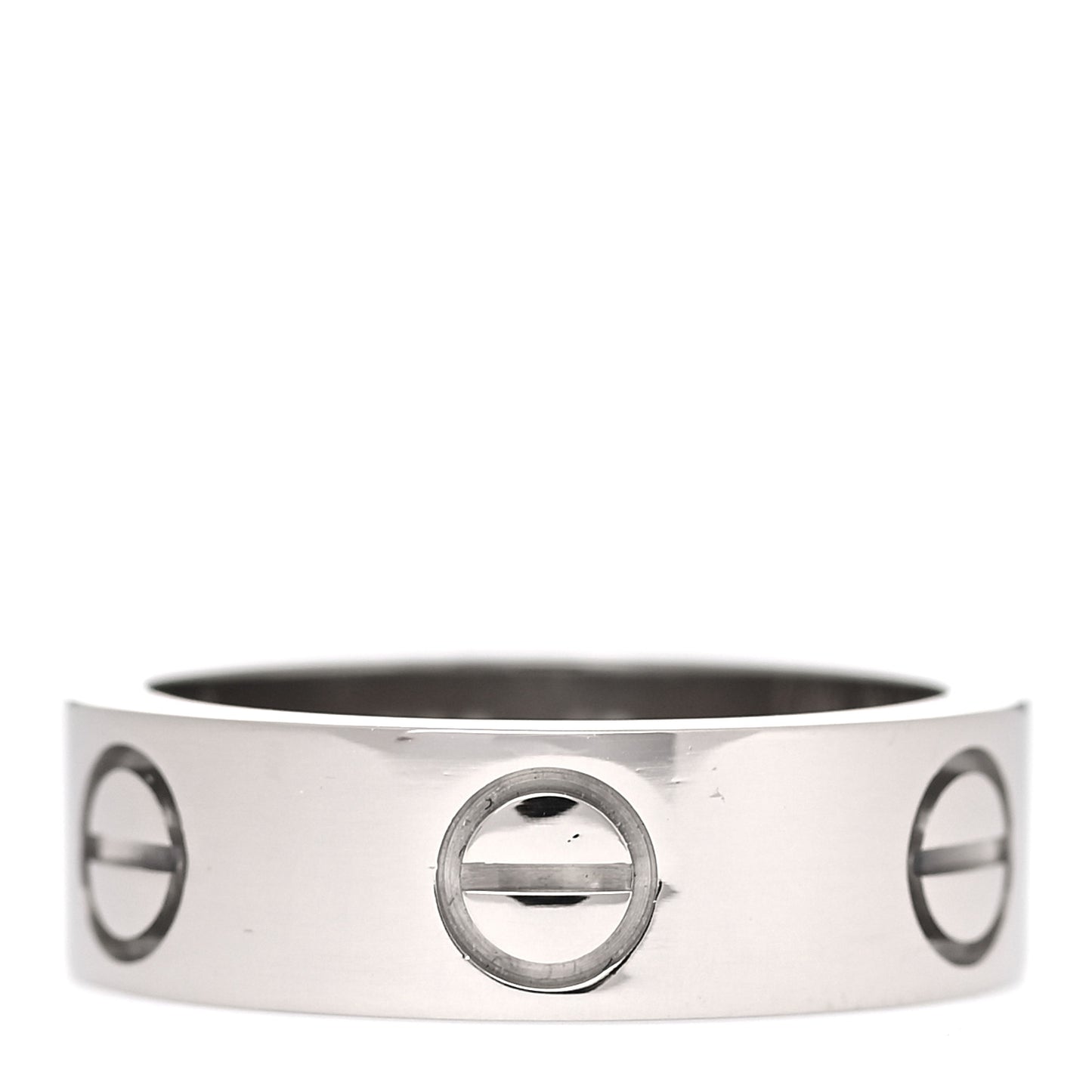 18K White Gold 5.5mm LOVE Ring 48 4.5