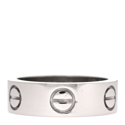 Cartier 18K White Gold 5.5mm LOVE Ring 48 4.5 1 of 4