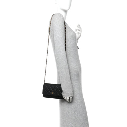 Chanel Caviar Quilted Wallet On Chain WOC Black 2 of 10
