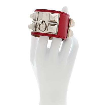 Hermes Box Collier de Chien CDC Bracelet  Rouge Vif 2 of 5