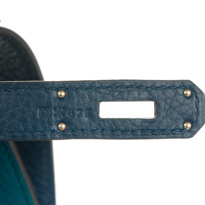 Hermes Taurillon Clemence Eclat So Kelly 22 Bleu Izmir Saphir 8 of 14