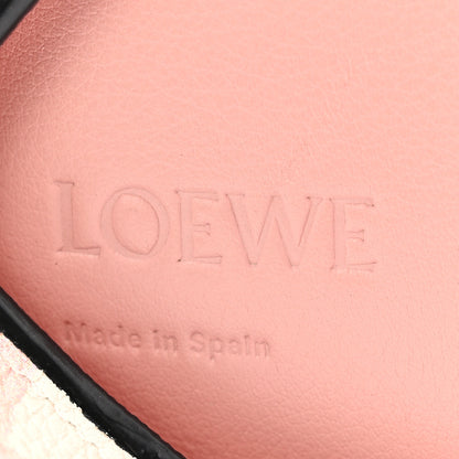 Loewe Calfskin Shearling Gingham Mini Bunny Crossbody Bag Pink 6 of 14