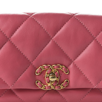 Chanel Lambskin Quilted 19 Waist Bag Pink 19 of 21