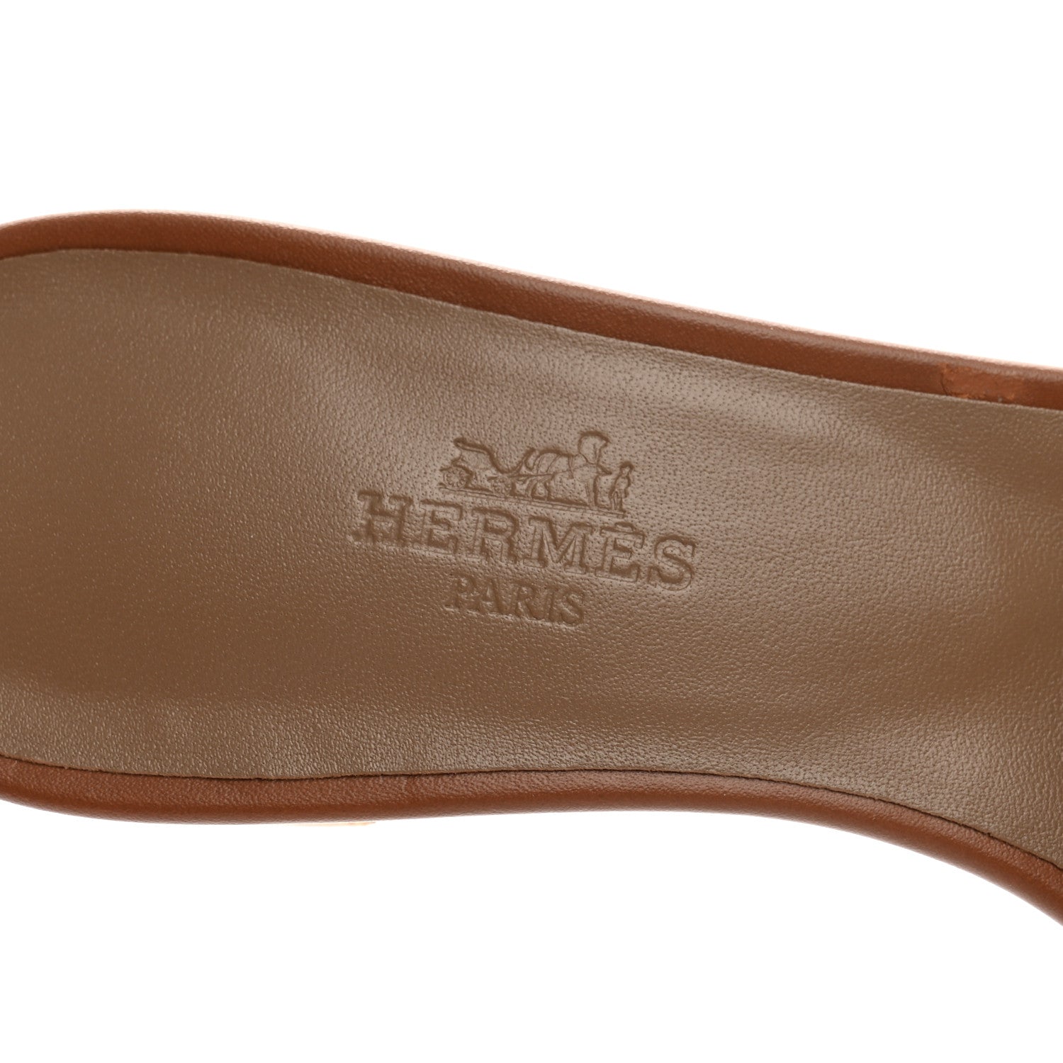 Hermes Calfskin Oasis Sandals 37 Gold 8 of 10
