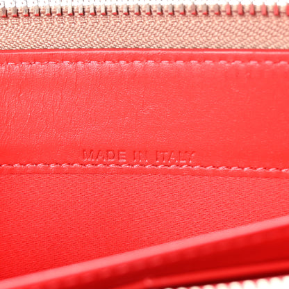 Christian Louboutin Calfskin Panettone Spiked Zip Around Wallet Dune 7 of 7