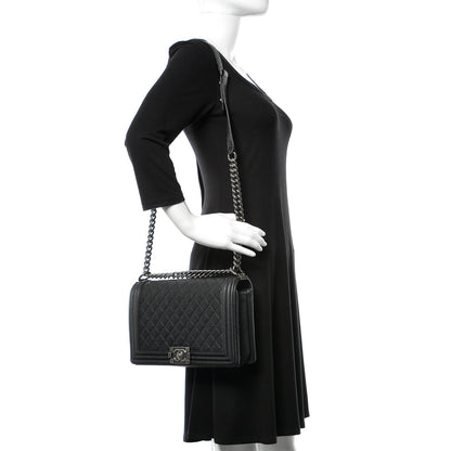 Chanel Caviar Quilted New Medium Boy Flap Black 2 of 10