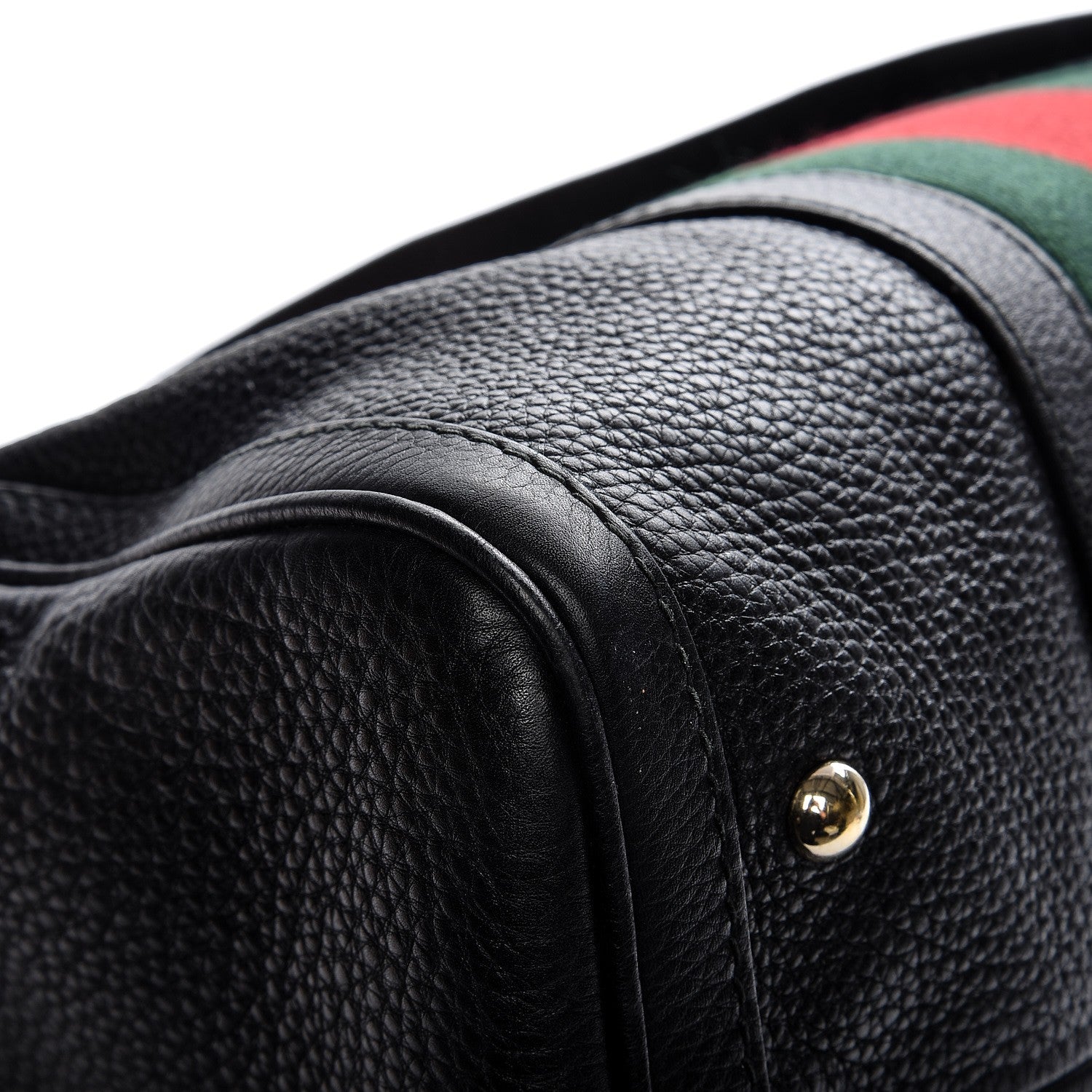 Gucci Calfskin Vintage Web Medium Boston Black 11 of 11