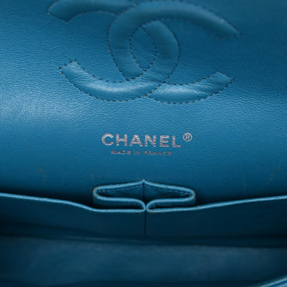 Chanel Patent Quilted Medium Double Flap Turquoise 6 of 12