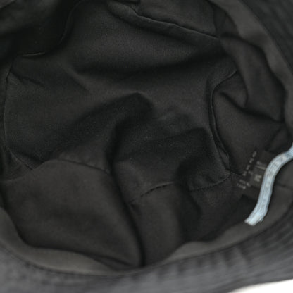 Prada Nylon Metal Triangle Logo Womens Bucket Hat M Black 7 of 10