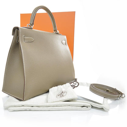 Hermes Chevre Mysore Kelly 32 Etoupe 2 of 12