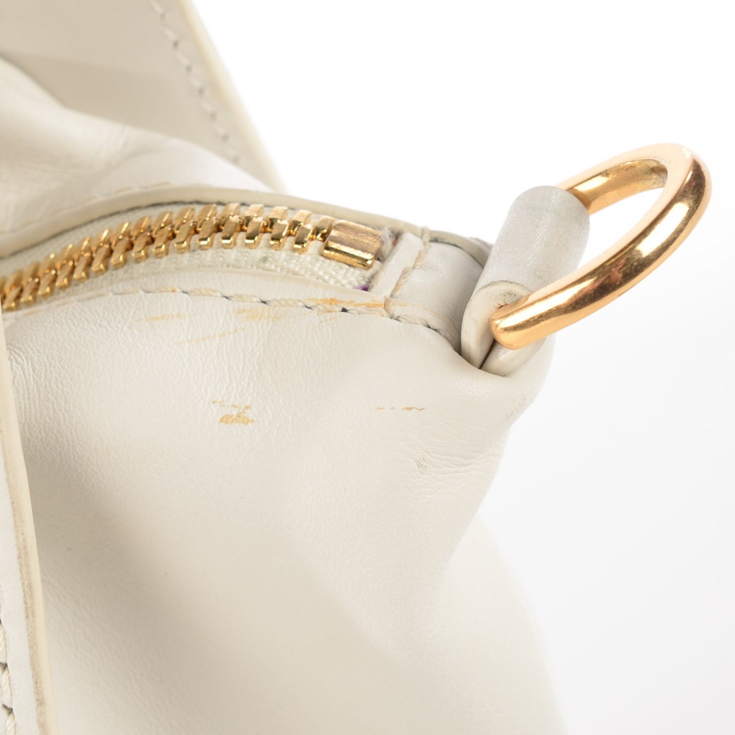 Calfskin Pelican Satchel White