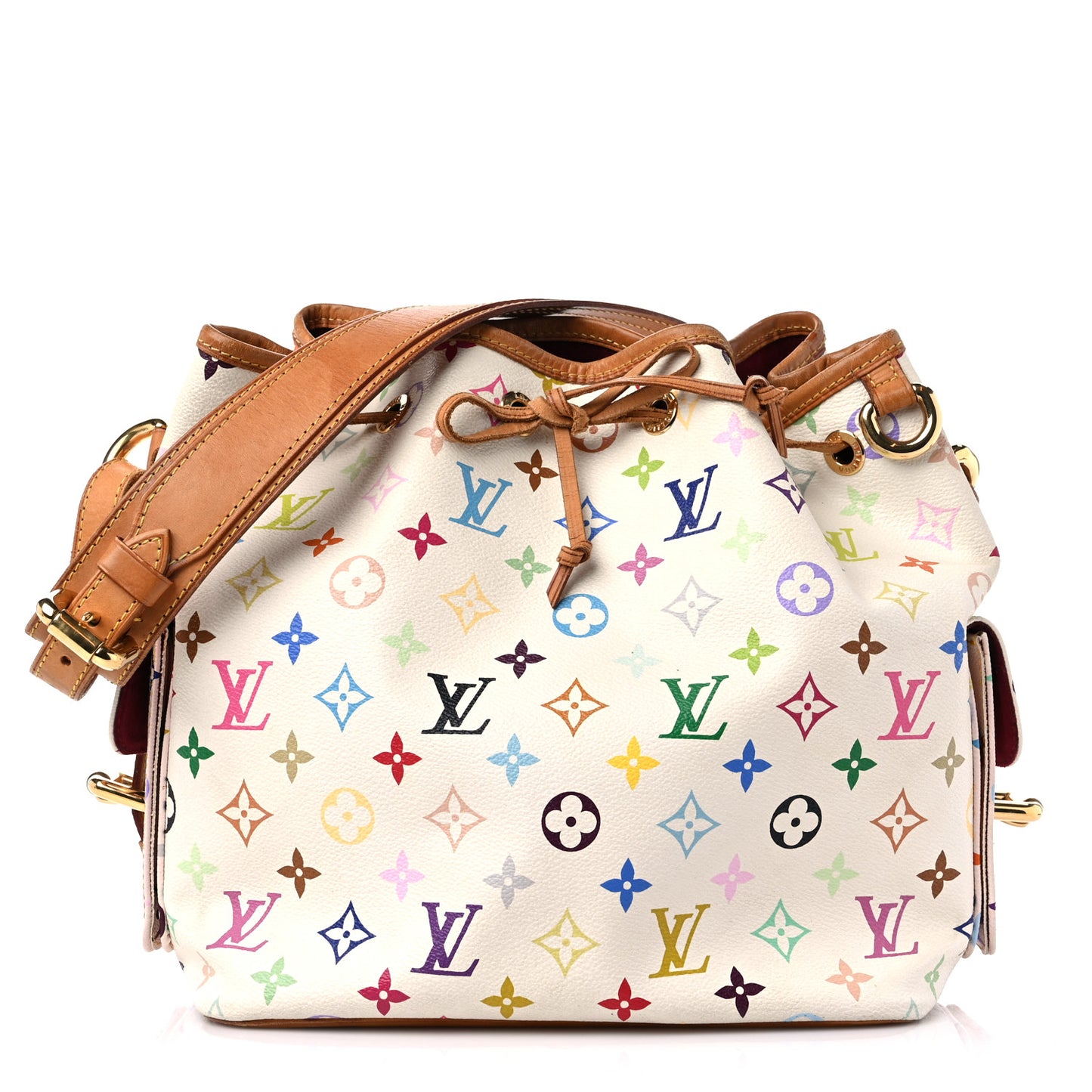 Monogram Multicolor Petit Noe White