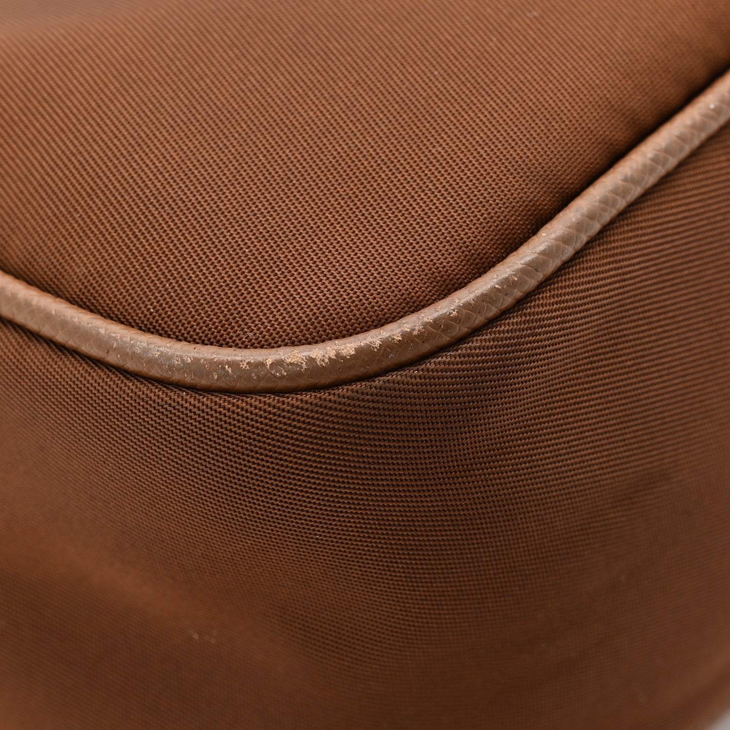 Prada Tessuto Nylon Saffiano Re-Edition 2005 Shoulder Bag Cacao 12 of 12
