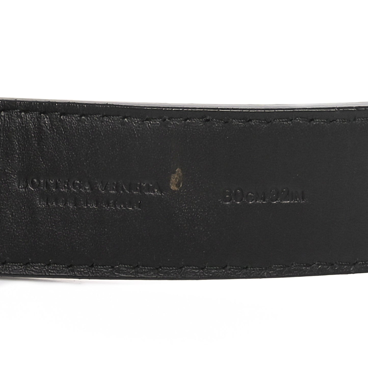 Nappa Intrecciato Belt 80 32 Black