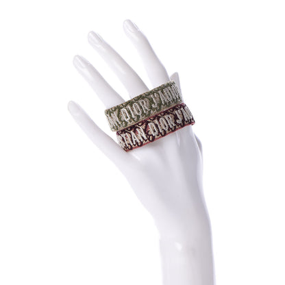 Christian Dior Woven Cotton J'Adior Friendship Bracelet Set 2 of 9