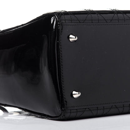 Christian Dior Patent Cannage Medium Lady Dior Black 8 of 10