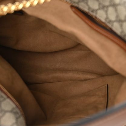 Gucci GG Supreme Monogram Large Linea A Hobo Light Brown 5 of 10