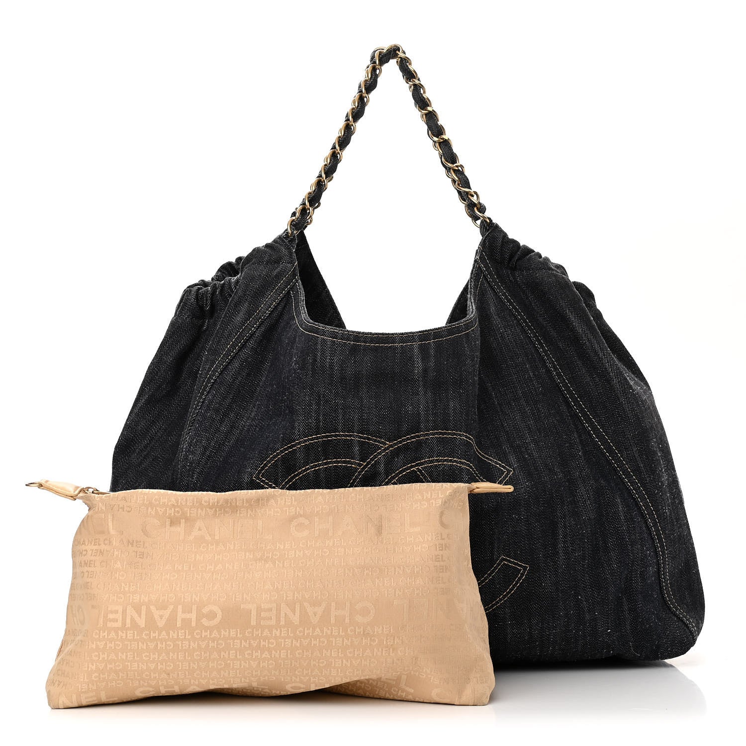 Chanel Denim XL Coco Cabas Tote Dark Blue 1 of 11