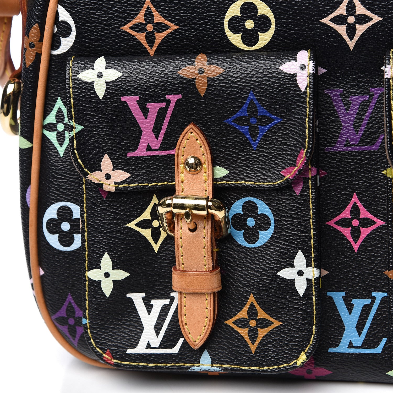 Louis Vuitton Monogram Multicolor Lodge PM Black 14 of 16