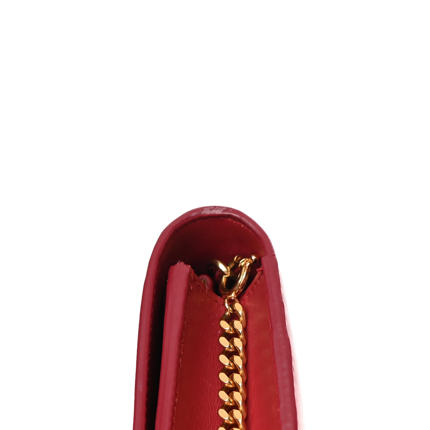 Smooth Calfskin Classic Monogram Kate Tassel Chain Wallet New Lipstick