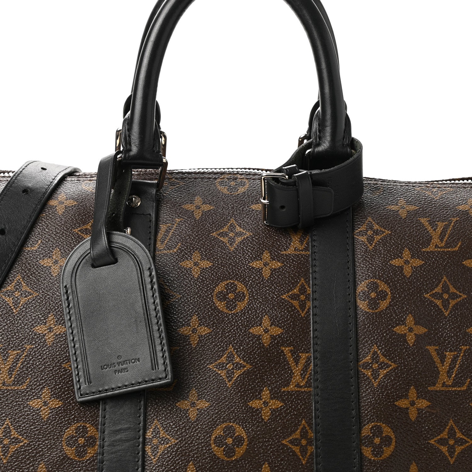 Louis Vuitton Monogram Macassar Keepall Bandouliere 45 8 of 11
