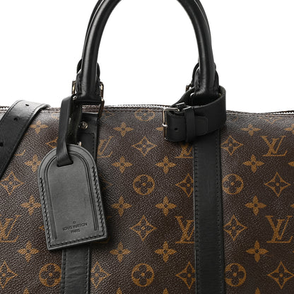 Louis Vuitton Monogram Macassar Keepall Bandouliere 45 8 of 11