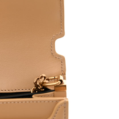 Saint Laurent Canvas Calfskin Classic Monogram Cassandra Grege Brown Gold 12 of 12