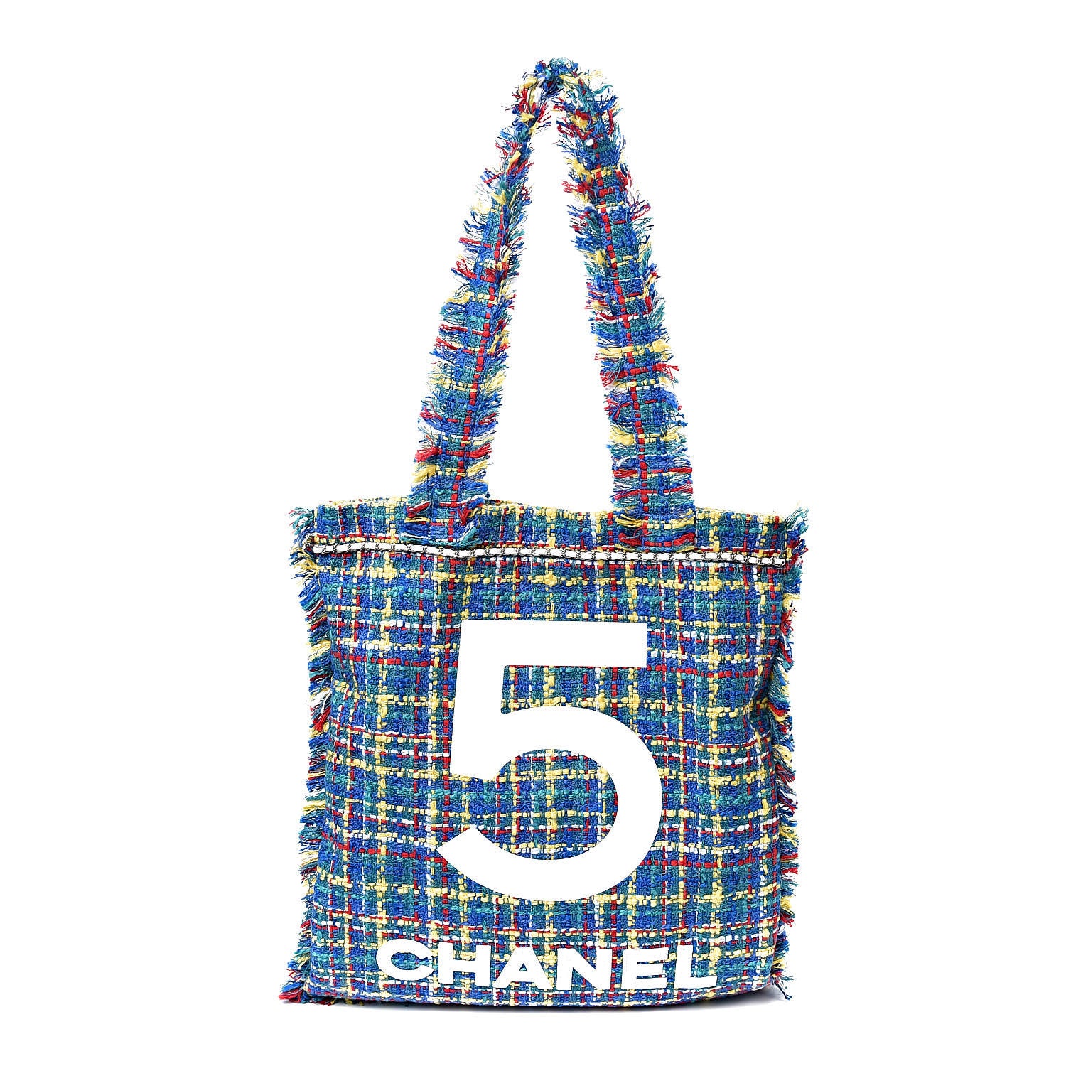 Chanel Tweed N°5 Tote White Multicolor 1 of 11