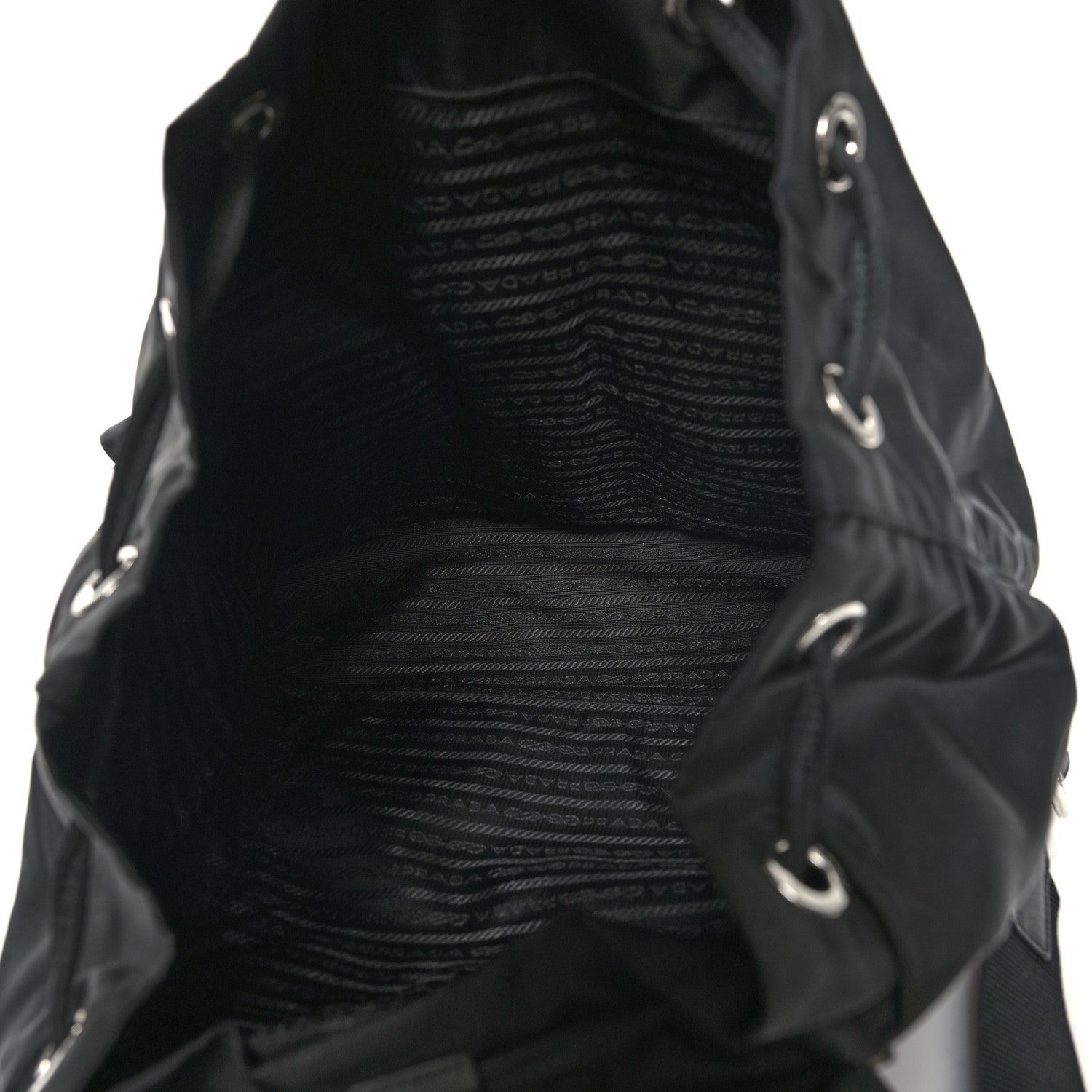 Prada Nylon Vela Medium Backpack Black 5 of 9