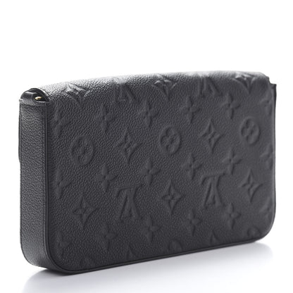 Louis Vuitton Empreinte Pochette Felicie Chain Wallet Black 3 of 7