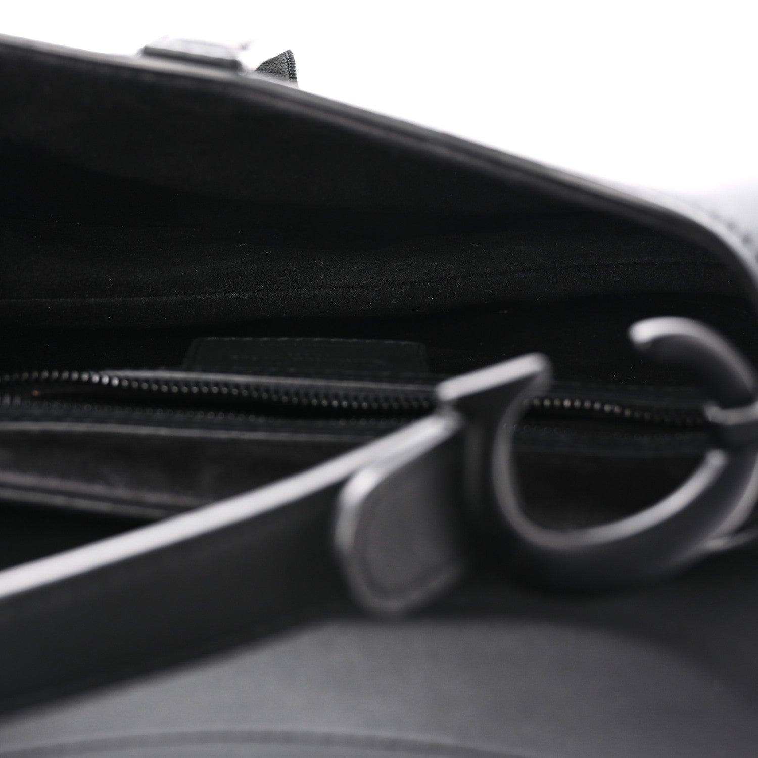 Christian Dior Ultra Matte Calfskin Saddle Bag Black 5 of 11