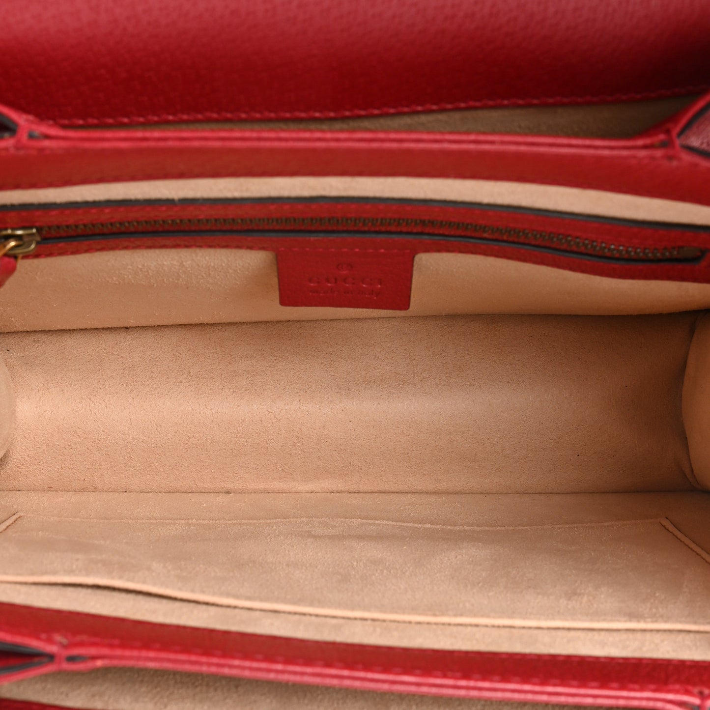 GG Supreme Monogram Small Queen Margaret Top Handle Bag Red