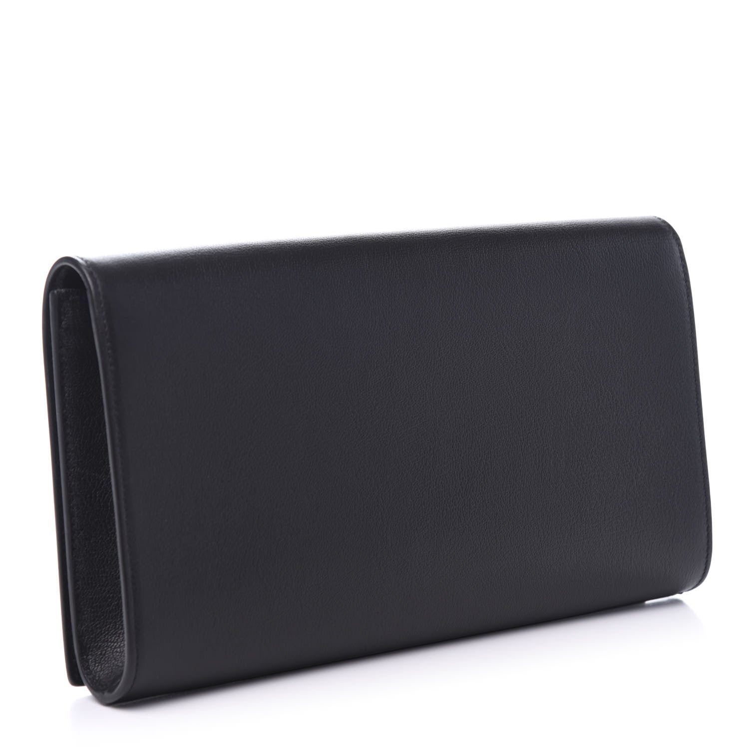Saint Laurent Calfskin Monogram Large Belle De Jour Clutch Black 3 of 9