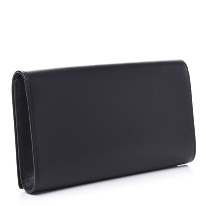 Saint Laurent Calfskin Monogram Large Belle De Jour Clutch Black 3 of 9