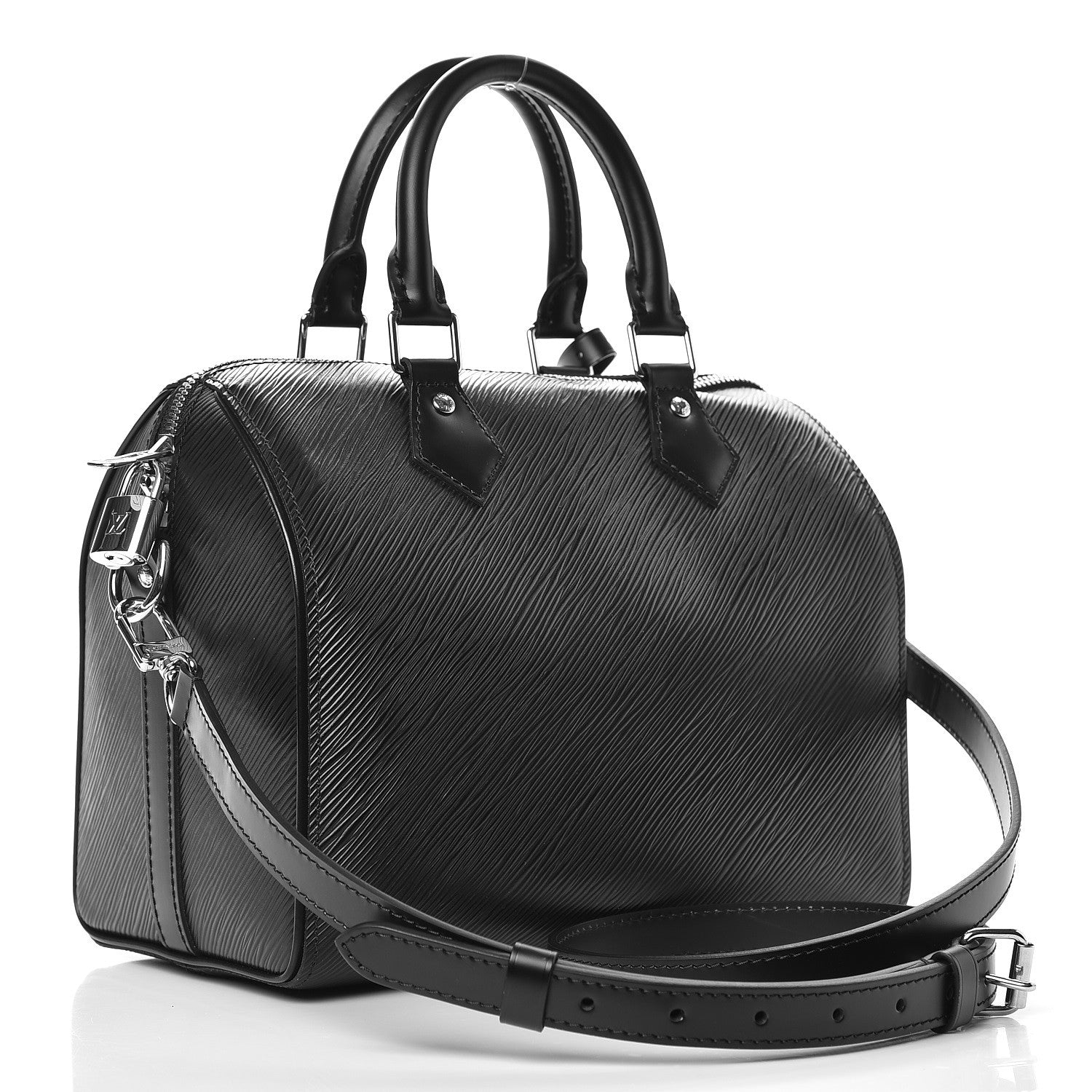 Louis Vuitton Epi Speedy Bandouliere 25 Black 4 of 8