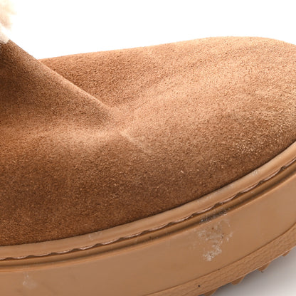 Louis Vuitton Suede Calfskin Shearling Snowdrop Flat Ankle Boot 36.5 Cognac 10 of 10