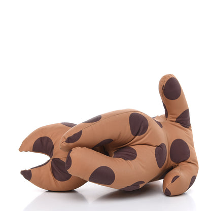 Loewe Nylon Polka Dot Print Cat Clutch Brown 4 of 9
