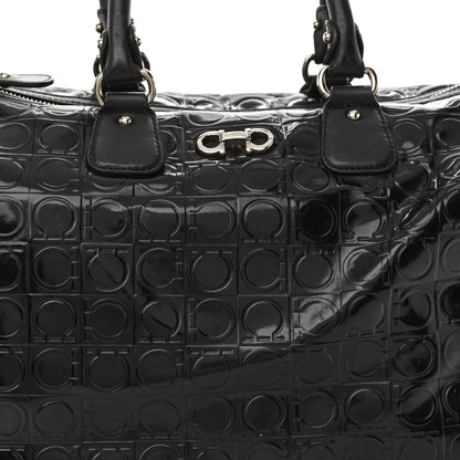 Salvatore Ferragamo Patent Gancini Embossed  Black 7 of 15