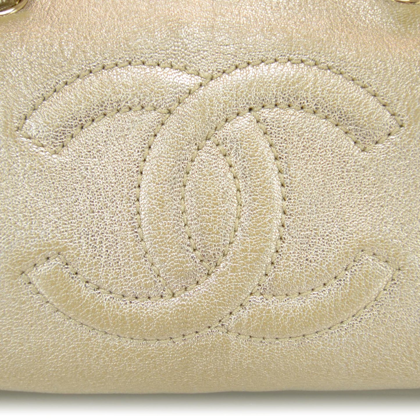 Luxe Ligne Medium Bowler Tote Metallic