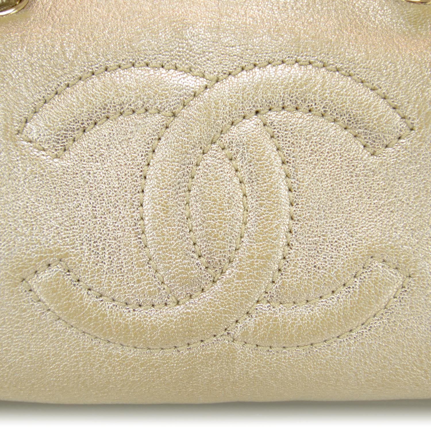 Chanel Luxe Ligne Medium Bowler Tote Metallic 5 of 9