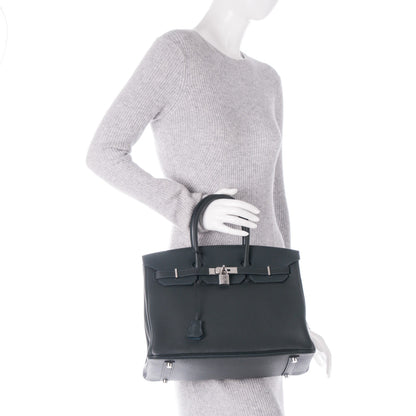 Hermes Togo Birkin 35 Bleu Ocean 2 of 22
