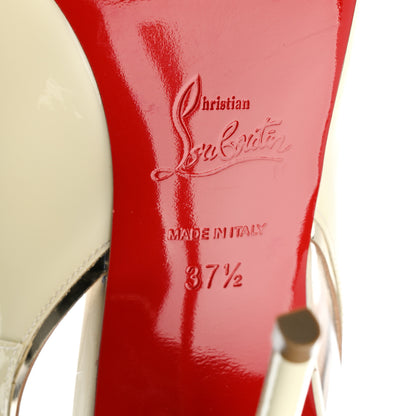 Christian Louboutin Patent PVC Specchio Cosmo 554 100 Pumps 37.5 Snow 7 of 10