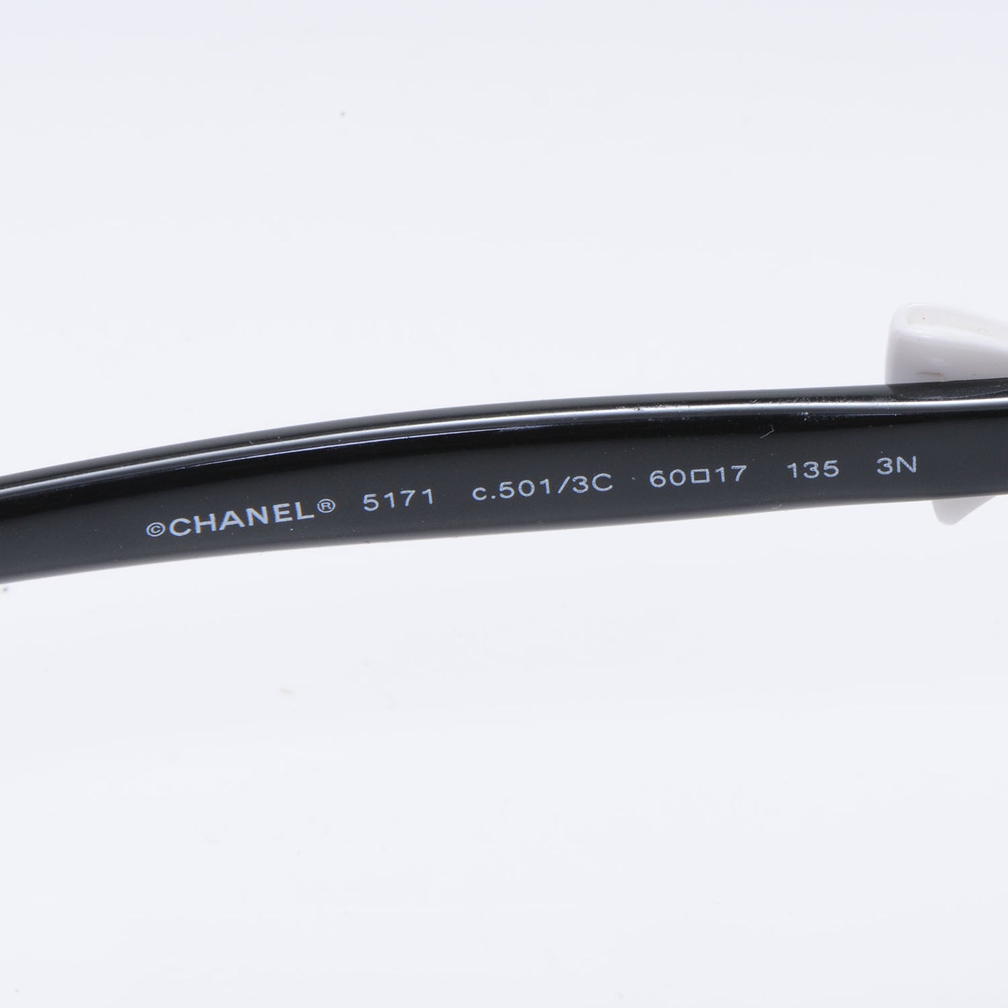 Acetate CC Bow Sunglasses 5171 Black White