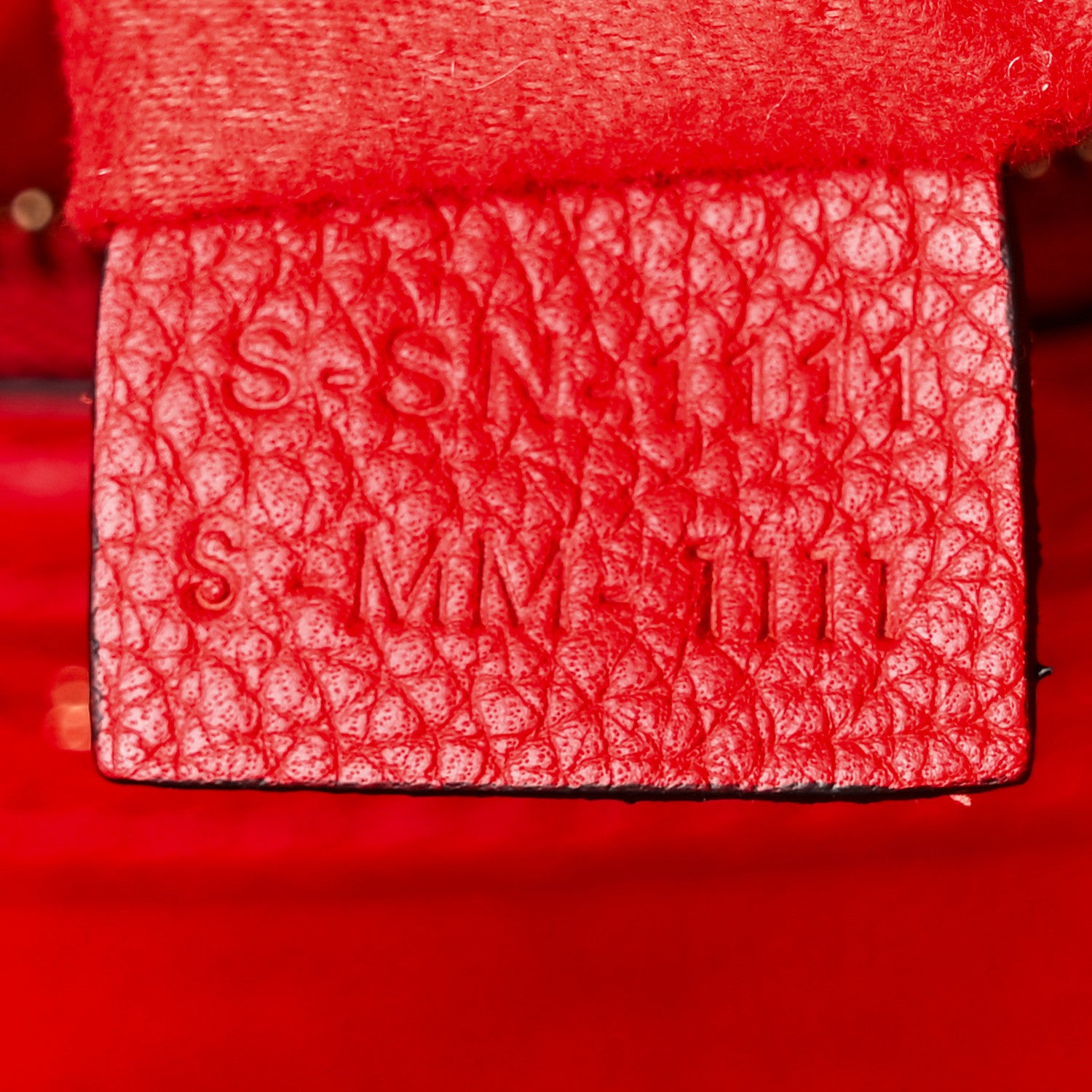 Celine Drummed Calfskin Mini Luggage Coquelicot 7 of 12