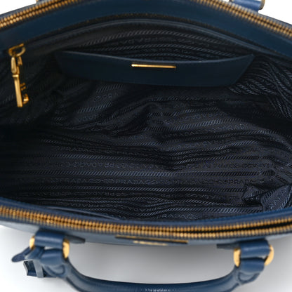 Prada Saffiano Galleria Double Zip Tote Bluette 5 of 16