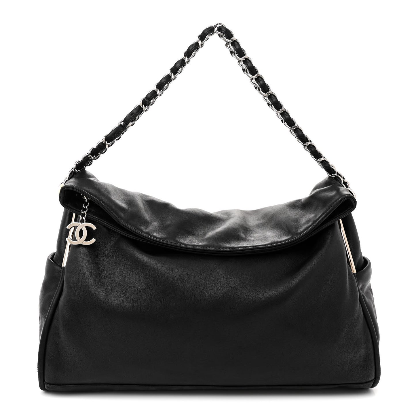 Lambskin Large Ultimate Soft Tote Black