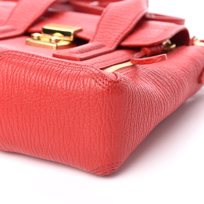 3.1 Phillip Lim 3.1 Textured Calfskin Mini Pashli Satchel Red 9 of 10